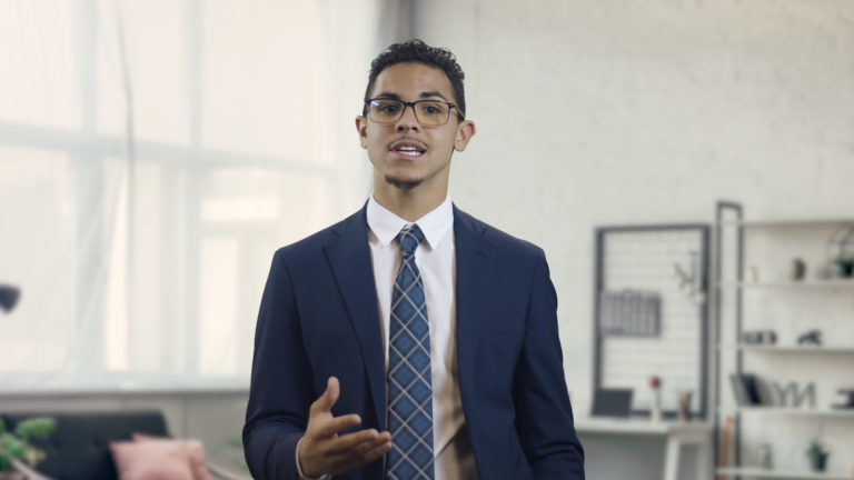 Screen Shot of a Video using green screen - Video Production