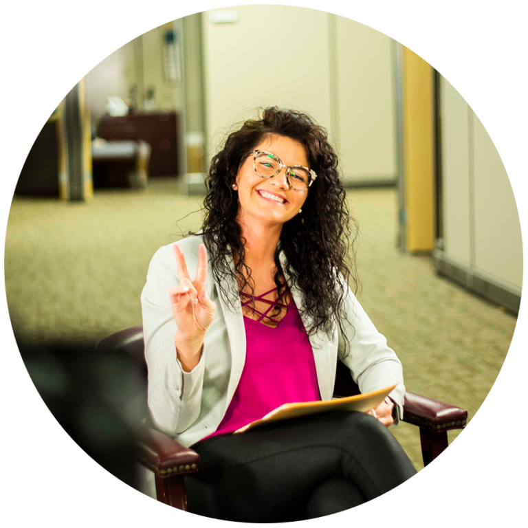 A picture of the COO of Gova Creative, a marketing agency.