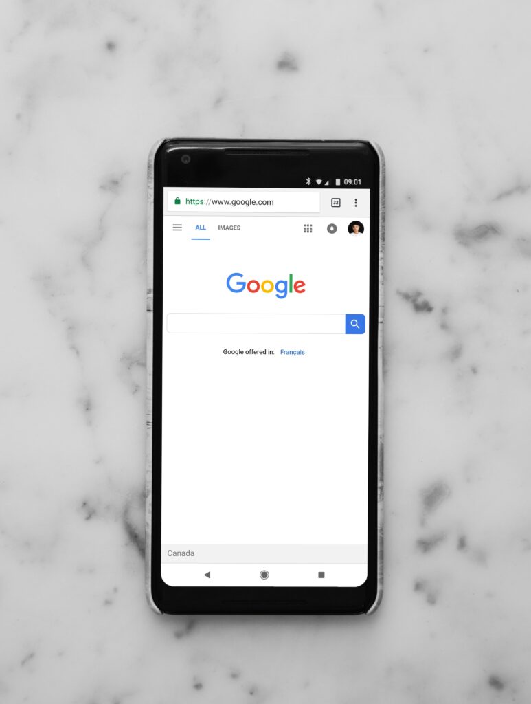 iPhone searching Google Ads