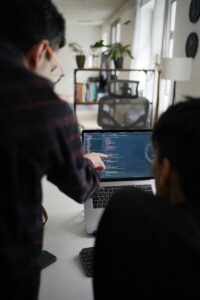 Team working on their SEO