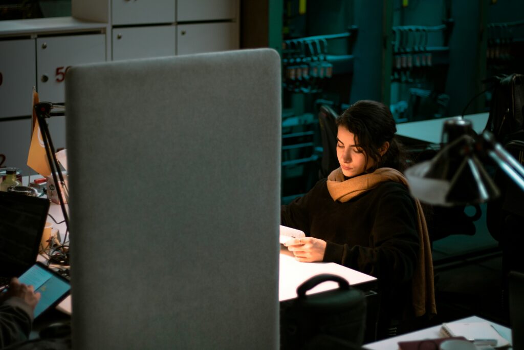 Person on computer working on SEO